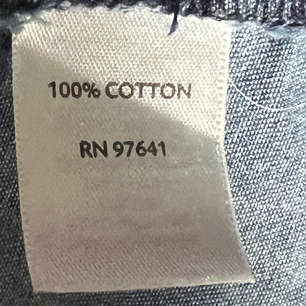 J. Jill Denim Button Down Shirt Womens XL Blue Cotton Long Sleeve Pocket - Picture 8 of 16